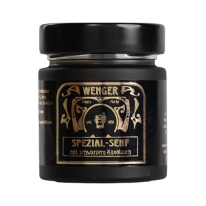 Spezial-Senf mit schwarzem Knoblauch