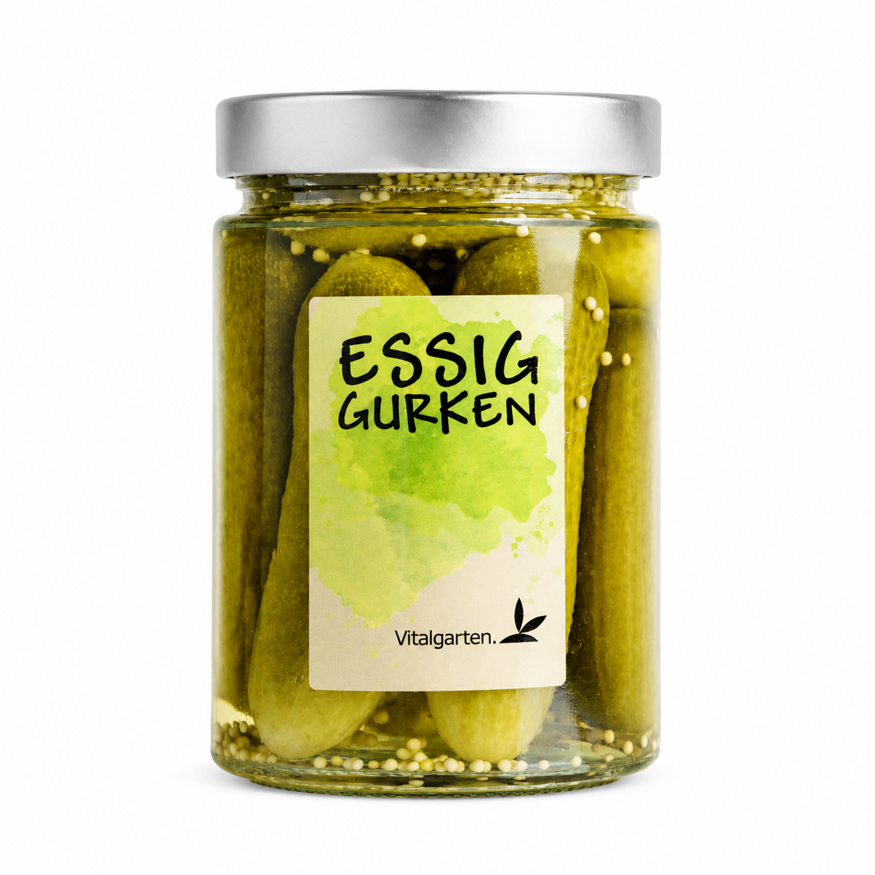 Essiggurken im Glas